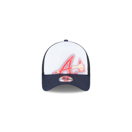 Atlanta Braves Kids Painted 9FORTY A-Frame Trucker Hat