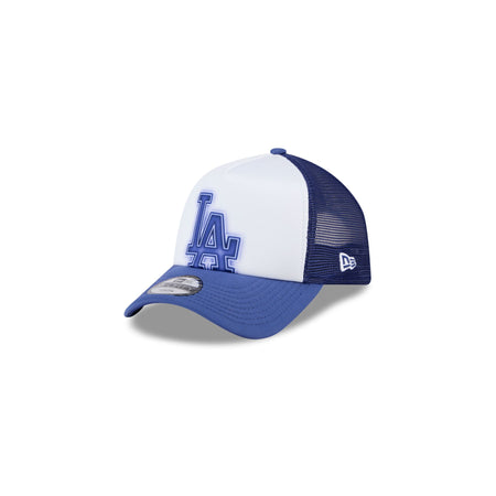 Los Angeles Dodgers Kids Painted 9FORTY A-Frame Trucker Hat