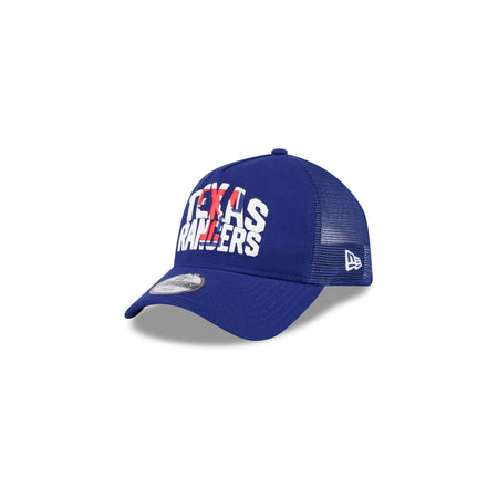 Texas Rangers Kids Chalk 9FORTY A-Frame Trucker Hat