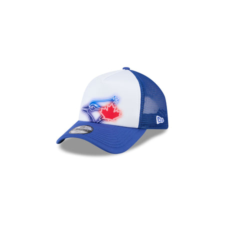 Toronto Blue Jays Kids Painted 9FORTY A-Frame Trucker Hat