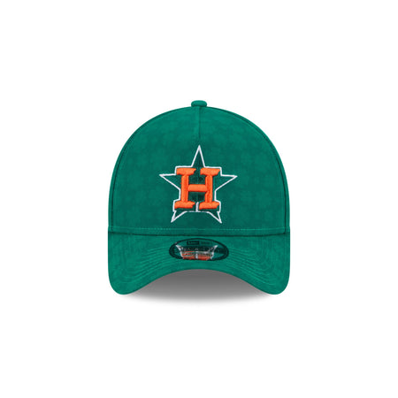 Houston Astros St. Patrick's Day 2025 9FORTY A-Frame Snapback Hat