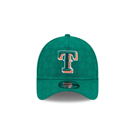 Texas Rangers St. Patrick's Day 2025 9FORTY A-Frame Snapback Hat