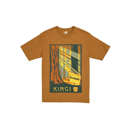 Sacramento Kings 2025 All-Star Game Victory Grove Light Bronze T-Shirt