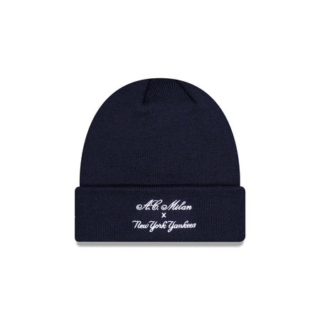 AC Milan x New York Yankees Navy Knit Beanie