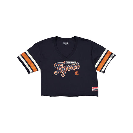 Detroit Tigers Throwback Cropped Women's T-Shirt