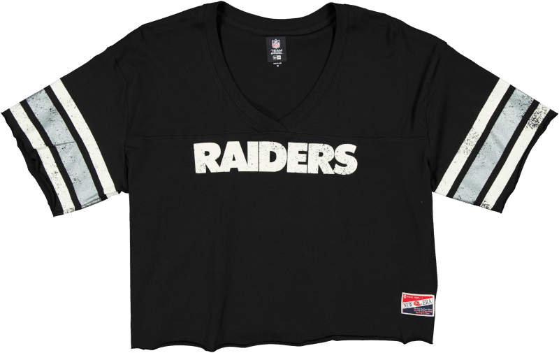 Las Vegas Raiders Throwback Cropped Women's T-Shirt