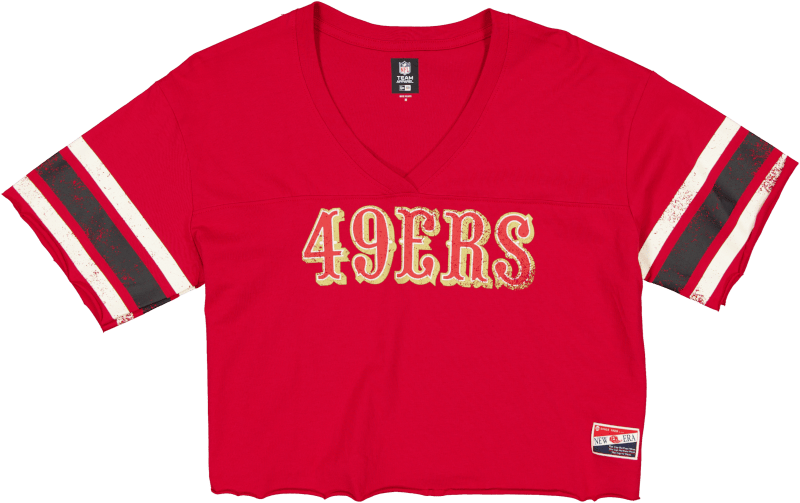 San Francisco 49ers Throwback Cropped Women's T-Shirt