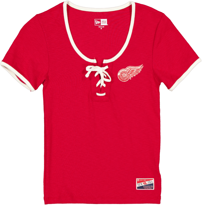 Detroit Red Wings Throwback Tie Women's T-Shirt