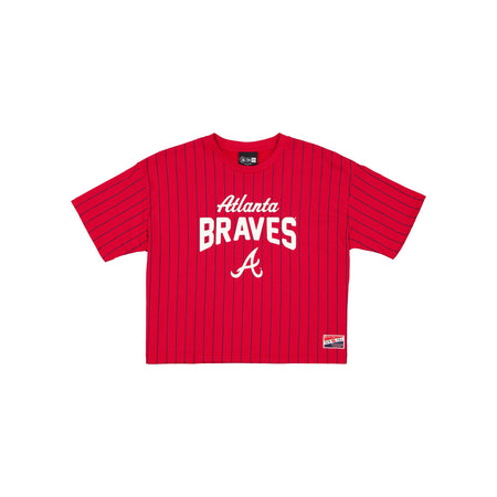 Atlanta Braves Throwback Pinstripe Women's T-Shirt