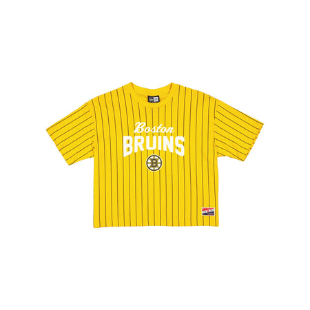 Boston Bruins Throwback Pinstripe Women's T-Shirt