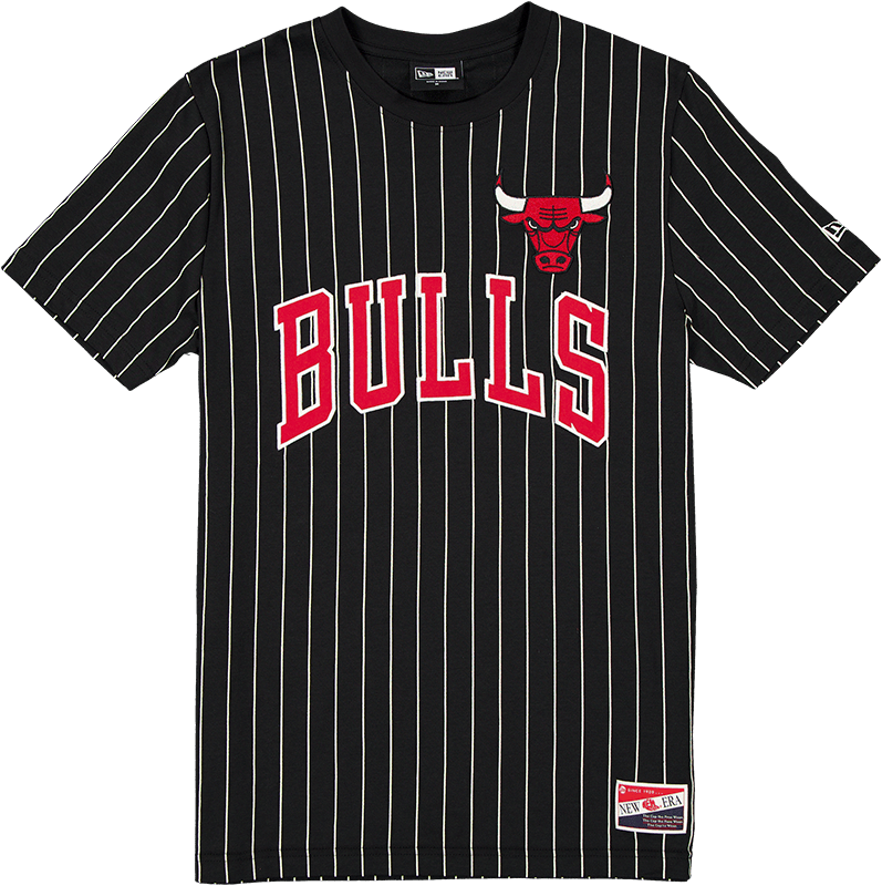 Chicago Bulls Throwback Pinstripe Wordmark T-Shirt