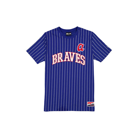 Atlanta Braves Throwback Pinstripe Wordmark T-Shirt