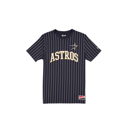 Houston Astros Throwback Pinstripe Wordmark T-Shirt