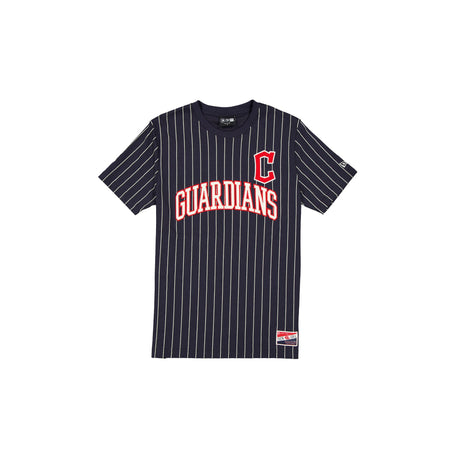 Cleveland Guardians Throwback Pinstripe Wordmark T-Shirt