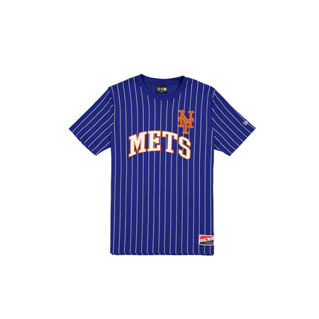 New York Mets Throwback Pinstripe Wordmark T-Shirt