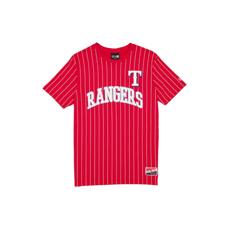 Texas Rangers Throwback Pinstripe Wordmark T-Shirt