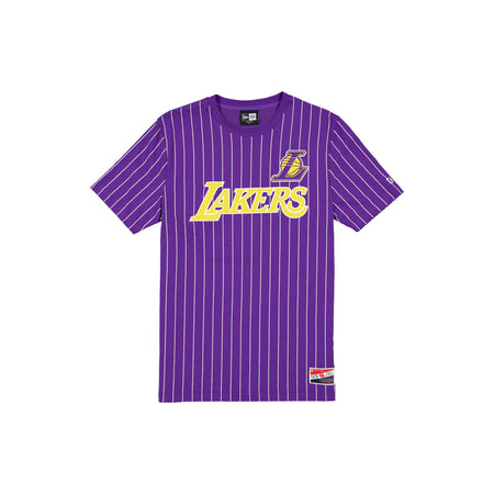 Los Angeles Lakers Throwback Pinstripe Wordmark T-Shirt