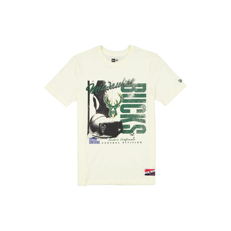 Milwaukee Bucks Throwback White T-Shirt