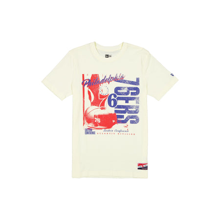 Philadelphia 76ers Throwback White T-Shirt