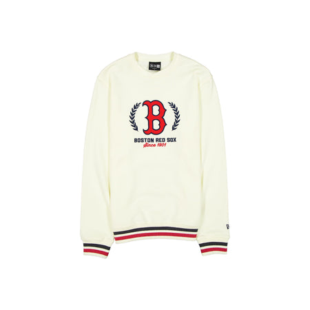 Boston Red Sox Throwback Chrome White Crewneck