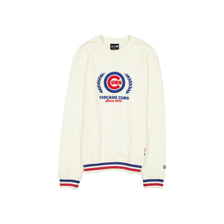 Chicago Cubs Throwback Chrome White Crewneck