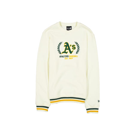 Athletics Throwback Chrome White Crewneck