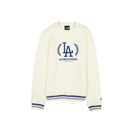 Los Angeles Dodgers Throwback Chrome White Crewneck