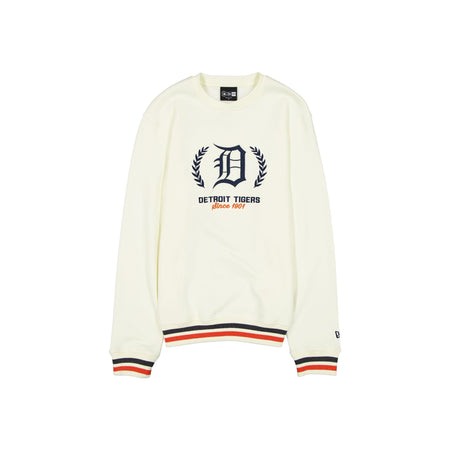 Detroit Tigers Throwback Chrome White Crewneck