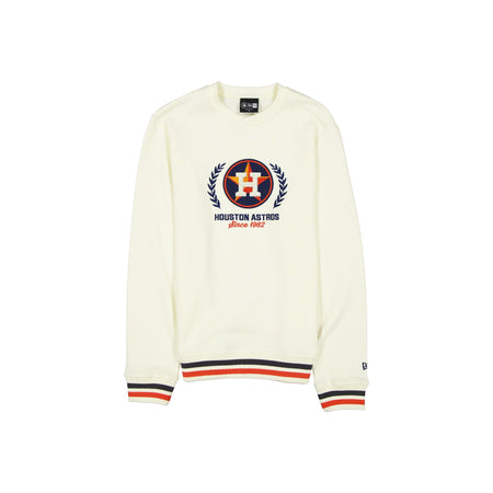 Houston Astros Throwback Chrome White Crewneck