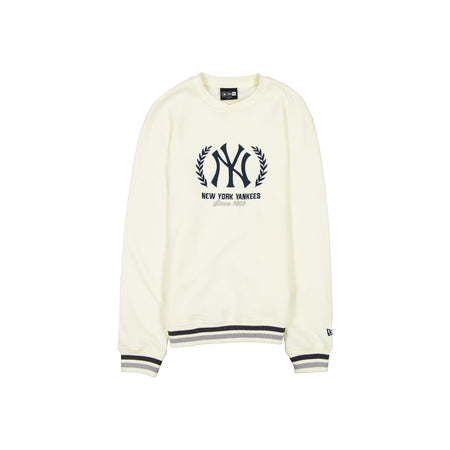 New York Yankees Throwback Chrome White Crewneck