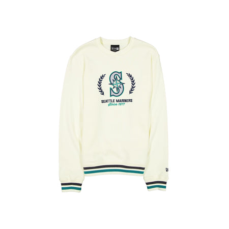 Seattle Mariners Throwback Chrome White Crewneck