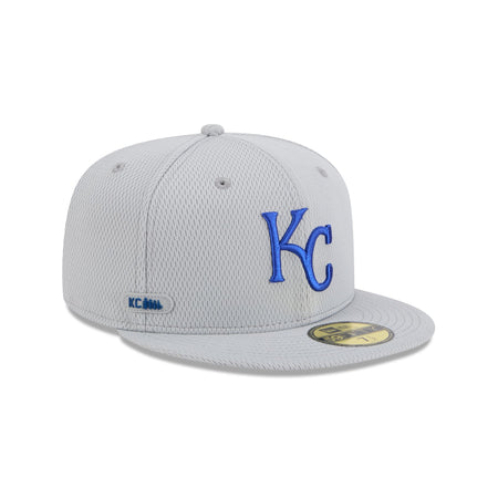 Kansas City Royals 2025 Clubhouse Gray 59FIFTY Fitted Hat