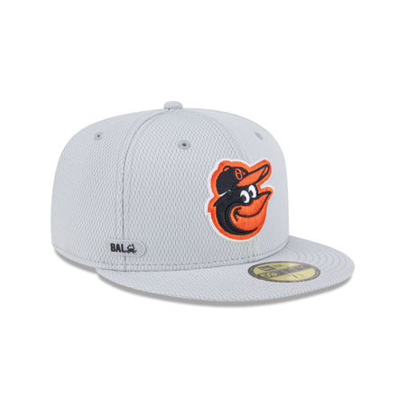 Baltimore Orioles 2025 Clubhouse Gray 59FIFTY Fitted Hat