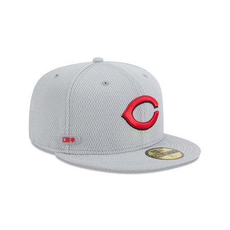 Cincinnati Reds 2025 Clubhouse Gray 59FIFTY Fitted Hat