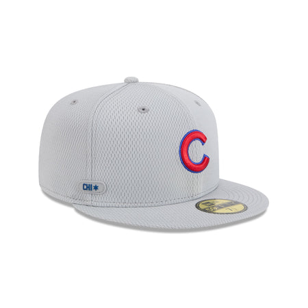 Chicago Cubs 2025 Clubhouse Gray 59FIFTY Fitted Hat