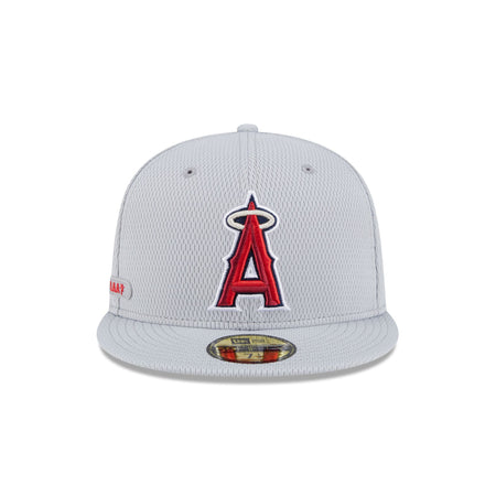 Los Angeles Angels 2025 Clubhouse Gray 59FIFTY Fitted Hat