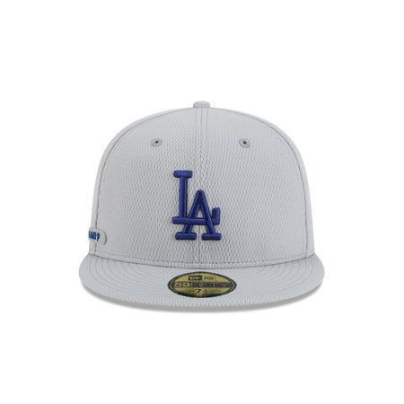 Los Angeles Dodgers 2025 Clubhouse Gray 59FIFTY Fitted Hat