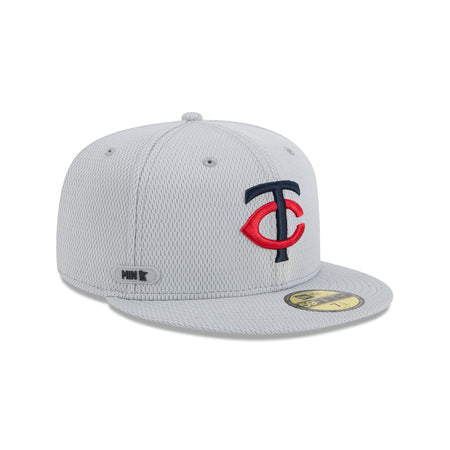 Minnesota Twins 2025 Clubhouse Gray 59FIFTY Fitted Hat