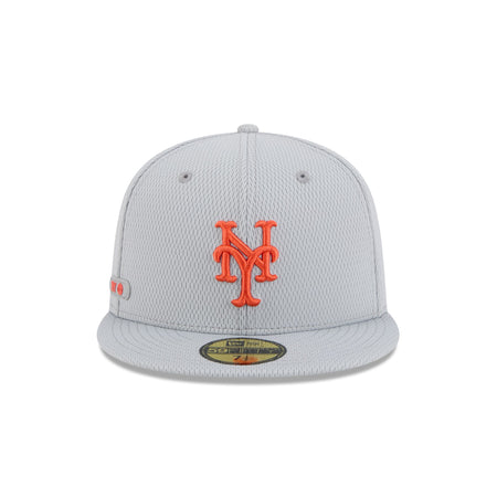 New York Mets 2025 Clubhouse Gray 59FIFTY Fitted Hat