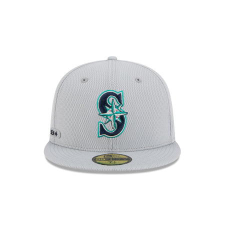 Seattle Mariners 2025 Clubhouse Gray 59FIFTY Fitted Hat