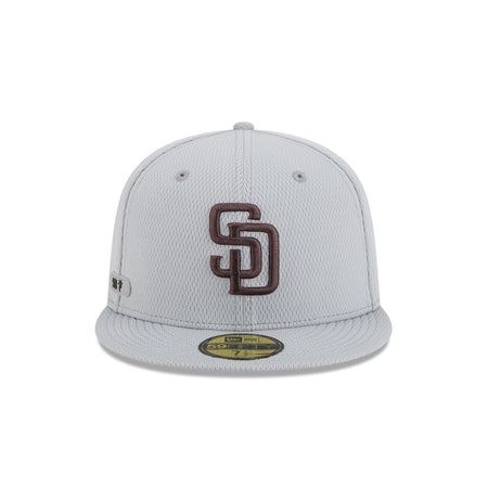 San Diego Padres 2025 Clubhouse Gray 59FIFTY Fitted Hat