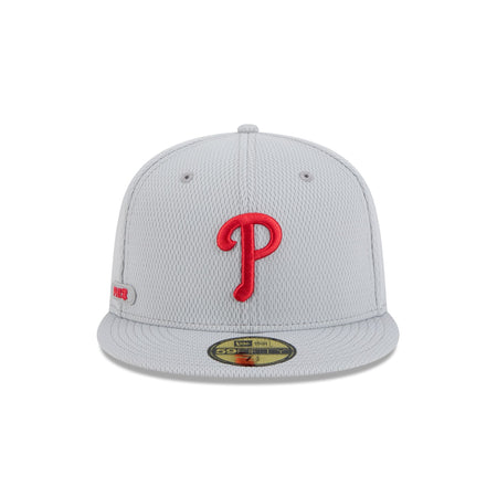 Philadelphia Phillies 2025 Clubhouse Gray 59FIFTY Fitted Hat