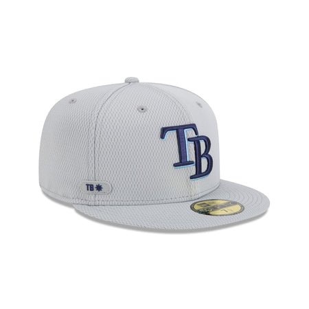 Tampa Bay Rays 2025 Clubhouse Gray 59FIFTY Fitted Hat