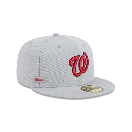 Washington Nationals 2025 Clubhouse Gray 59FIFTY Fitted Hat