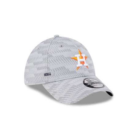 Houston Astros 2025 Clubhouse Gray 39THIRTY Stretch Fit