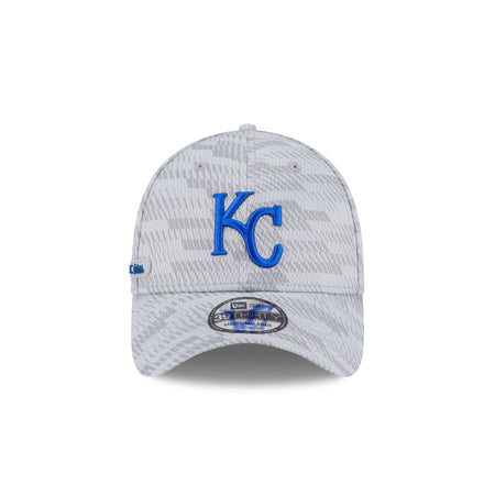 Kansas City Royals 2025 Clubhouse Gray 39THIRTY Stretch Fit