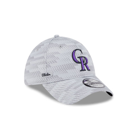 Colorado Rockies 2025 Clubhouse Gray 39THIRTY Stretch Fit