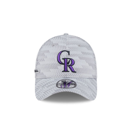 Colorado Rockies 2025 Clubhouse Gray 39THIRTY Stretch Fit