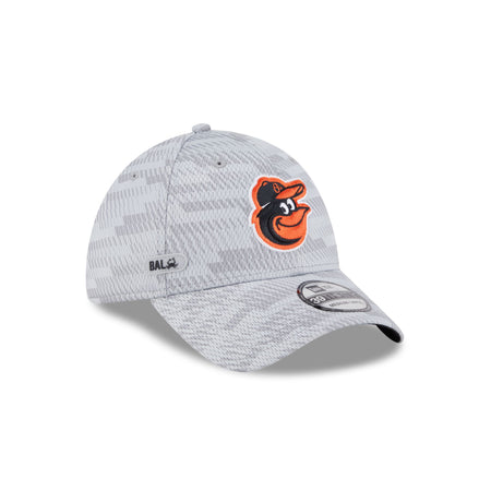 Baltimore Orioles 2025 Clubhouse Gray 39THIRTY Stretch Fit