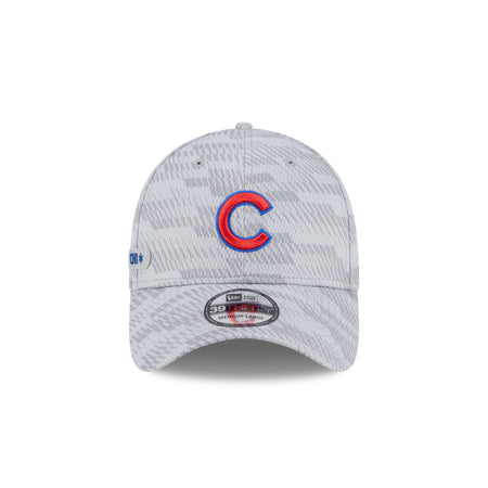 Chicago Cubs 2025 Clubhouse Gray 39THIRTY Stretch Fit